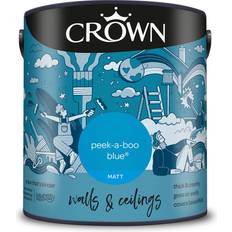 Crown Blue Paint Crown Matt Emulsion Paint Peek A Wall Paint Peek-a-boo 2.5L