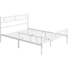 Yaheetech Minimalist Metal Slatted Bed Arrow Headboard 155 x 210cm