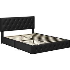 Yaheetech Upholstered Storage Bed 155 x 200cm