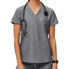 Catarina One-Pocket Scrub Top - Graphite