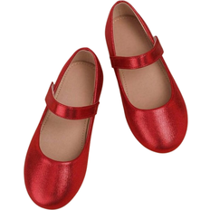 Shein One Pair Of Cute Gold Slip-Resistant Flat Princess Shoes For Outdoor Activities, Suitable For And Summer