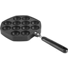 12 Kaviteter Aluminium Non-Stick Fylld Takoyaki Grillpanna