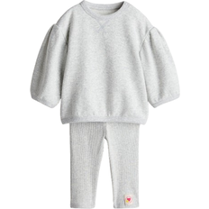 H&M Sweatshirt Og Leggings - Grå