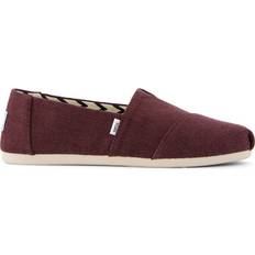 Red - Women Loafers Toms Alpargata Womens Canvas - Dark Burgundy