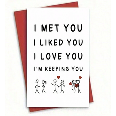 Shein I Like You Love You Greeting Card