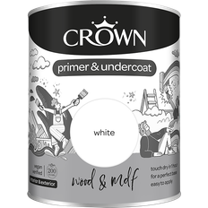 Crown Quick Dry Wood & MDF Primer & Undercoat Wood Paint White 2.5L