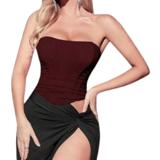 Stretch Corsets Shein Sexy Mesh Skinny Camisole Tank Top - Women's