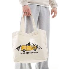 The North Face Camper Van Tote Taske Med Logo Neutral - Beige