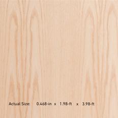 Plywood Lowe's Oak Sanded Plywood 1/2-in x 2-ft x 4-ft
