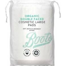 Boots Organic Double Faced Cosmetic Large Cotton Wool Pads 50 Pads