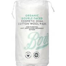 Boots Organic Double Faced Cosmetic Oval Cotton Wool Pads 50 pads