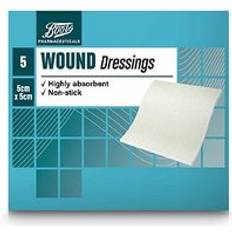 First Aid Boots Wound Dressing Pad 5cm x 5cm 5 Pads
