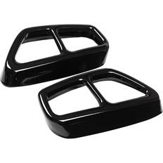 Spactz Stainless Steel Car Rear Dual Exhaust Muffler Pipe Cover Trim G30 G31 2017 2018