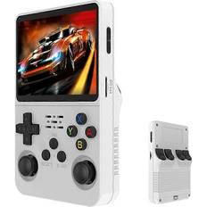 Retro konsol R36S Retro Handheld Spelkonsol 64G White