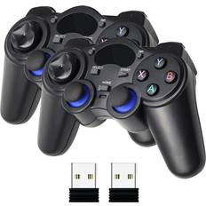 Aihontai 2.4GHz Wireless PC Game Controller USB Gamepad 2 pcs