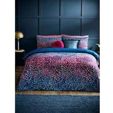 Satin Duvet Covers Catherine Lansfield Satin Animal Print Set Teal Duvet Cover