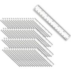 Rulers Charles Leonard Plastic Rulers 1 x 6 in Pack Of 48