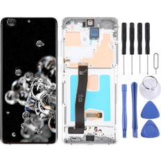 Replacement Screens Samsung Samsung Galaxy S20 Ultra 4G 5G SM-G988 6.67 Inch OLED LCD Screen Digitizer Full Assembly with Frame