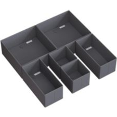 SlickBlue Set of 12 Drawer Organizers for Clothes and Accessories - Grey Storage Box