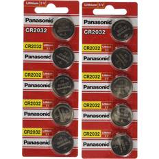 Panasonic CR2032 3V Lithium Coin Cell Battery 10 pcs