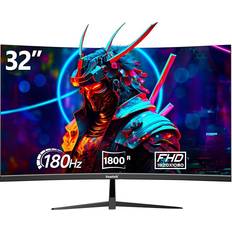Gawfolk 32 Inch Gaming Monitor 1800R Curved 165Hz