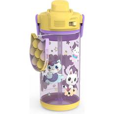 Zak Designs Plastic Beacon Gabbys Dollhouse Straw Bottle 16 fl oz