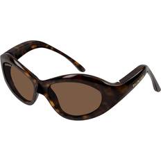 Balenciaga Cat eyes - Dam Solglasögon Balenciaga BB0386S 002 Sköldpaddemönstradeshell Solglasögon - Havana Brun