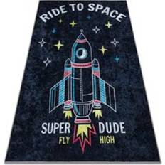Rugs RUGSX Junior Rug Black 140 cm x 190 cm