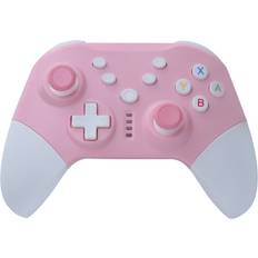 Game Controllers Greenzech Pink Wireless Bluetooth Gamepad Game Controller with Turbo