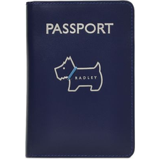 Radley Passport Covers Radley Heritage Dog Outline Leather Passport Cover - Evenfall