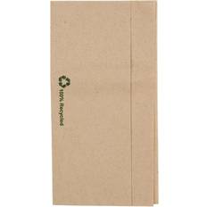 Fiesta Recyclable Recycled Lunch Napkin Kraft 32x30cm 1ply Dispenser Fold Pack of 6000