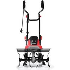 Cultivators Costway 1500W Electric Tiller Garden Soil Cultivator Rotavator With Sharp 6 Tiller Blades