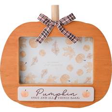 Country Living Pumpkin Shaped Orange 6 x 4 in Orange Photo Frame
