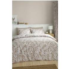 Catherine Lansfield Vändbart Super King Påslakanset Påslakan Beige, Natur