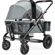 Strollers VEVOR All-Terrain Stroller Wagon 2 Seats Foldable Expedition