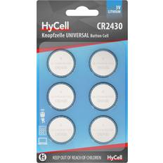 Hycell Lithium Knopfzellen CR2430 3V 6 Stück