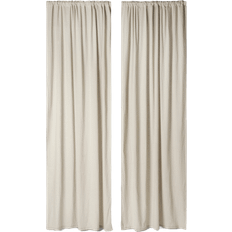 Gardiner & Tillbehör Åhléns Home Gardin i Linnemix LINO 145x250 cm 2-pack Beige