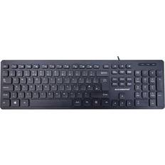 360 Wired Multimedia Keyboard with 2 Port USB Hub