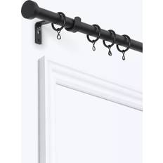 Extendable Curtain Pole Kit with Disc Finial Dia 19mm