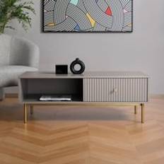 Home Garden Direct Devon Single Drawer Grey Coffee Table