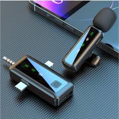 3 i 1 iP USB-C 3.5mm Trådlös Lavalier Mikrofon