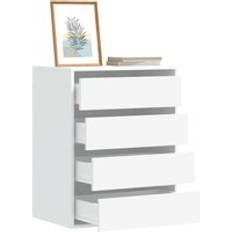 Berkfield Home Corner Drawers White 60 x 41 x 76 cm Chest of Drawer