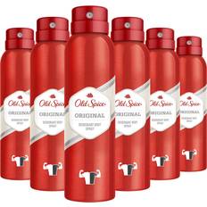 Old Spice Toiletries Old Spice Original Deodorant Body Spray 150 ml Pack of 6 150ml