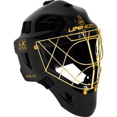 Målvaktsutrustning Unihoc Målvaktshjälm Alpha Prime Evolab Black/Gold