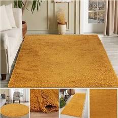Shaggy Rugs UK Rug 120x170 cm Mustard Yellow Gold Ochre