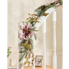 Dibor Luxury Magnolia Blush Xmas Staircase 1.8m Multi Large Decoration
