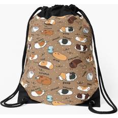Brown Gymsacks Famgem Drawstring Bag Daily To-Do List - Brown