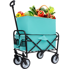 Utility Wagons Bed Bath & Beyond Extention Collapsible Foldable Wagon Cart 26.0 In L X 37.4 In H X 17.3 In D