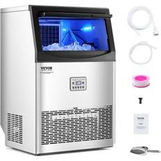 VEVOR Commercial Ice Maker Freestanding Cabinet Machine 90lbs/24H 50 Ice Cubes
