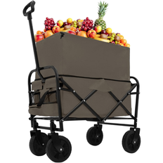 Utility Wagons Bed Bath & Beyond Extention Collapsible Foldable Wagon Cart 26.0 In L X 37.4 In H X 17.3 In D